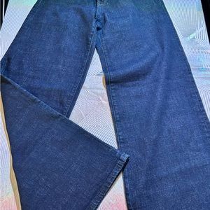 BANANA REPUBLIC jeans, high-rise wide leg, size 28